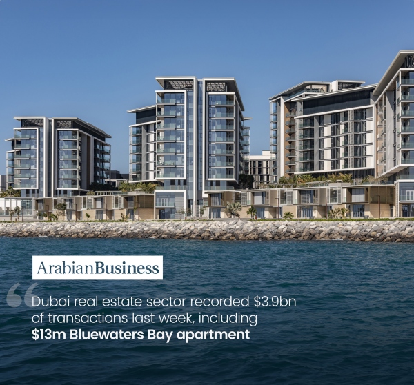 Thriving Real Estate: Dubai's Bluewaters Residences Set New Sales Records